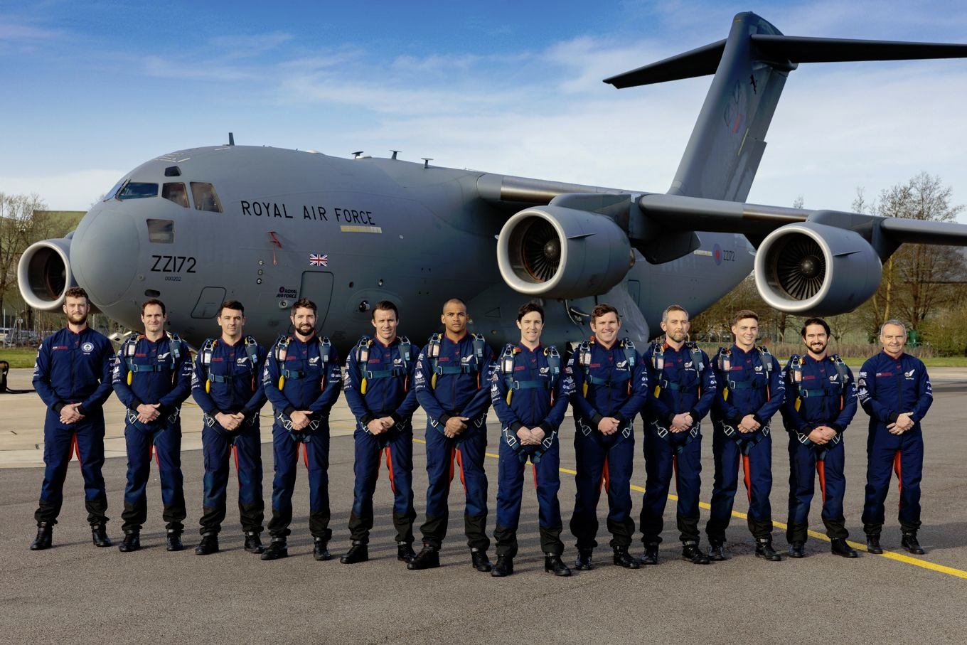 The RAF Falcons Parachute Display Team 2021